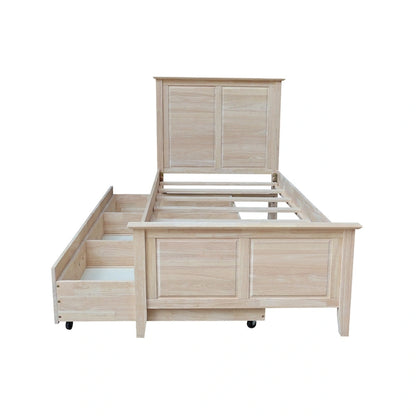 Heritage Solid Wood Twin Trundle Bed