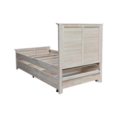 Heritage Solid Wood Twin Trundle Bed