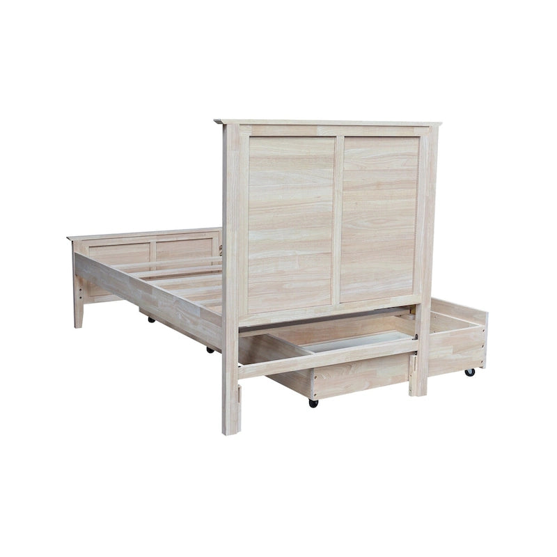 Heritage Solid Wood Twin Trundle Bed