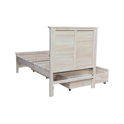 Heritage Solid Wood Twin Trundle Bed