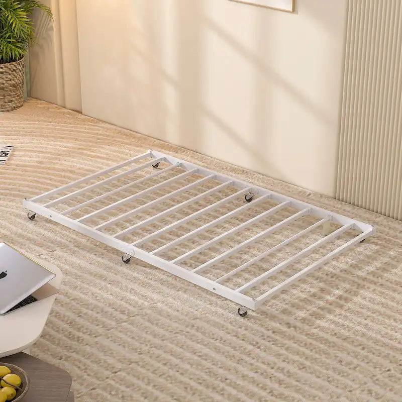 VECELO Twin Trundle Bed Frame Only