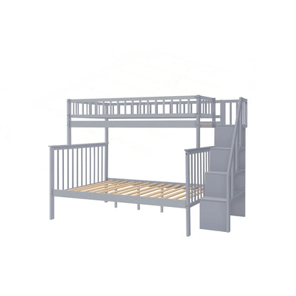Versatile Stairway Bunk Bed with Extra Storage and Safety Features