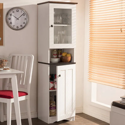 Traditional White Wood Kitchen Storage by Baxton Studio