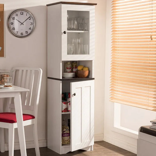 Traditional White Wood Kitchen Storage by Baxton Studio