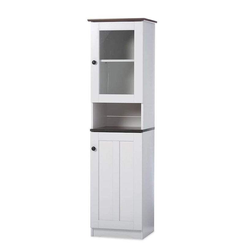 Traditional White Wood Kitchen Storage by Baxton Studio