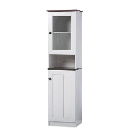 Traditional White Wood Kitchen Storage by Baxton Studio
