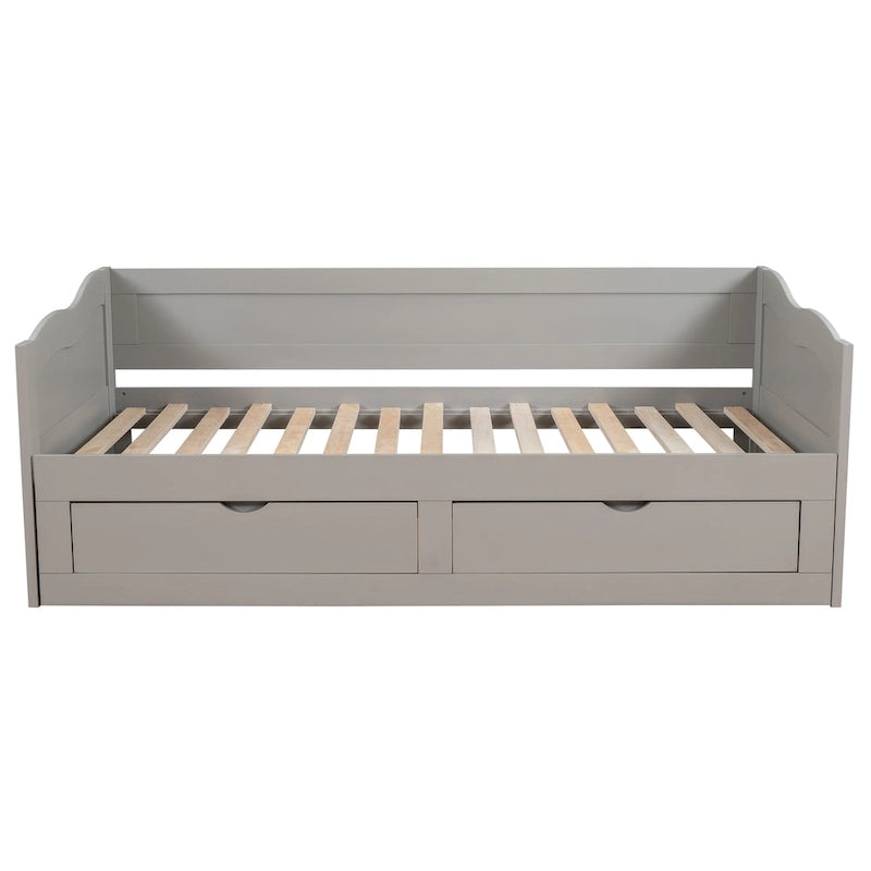 Daybed with Trundle Bed and Storage Drawers