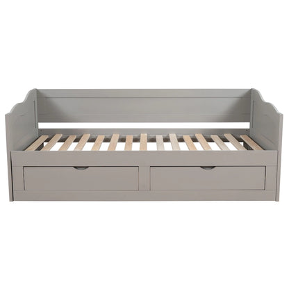Daybed with Trundle Bed and Storage Drawers