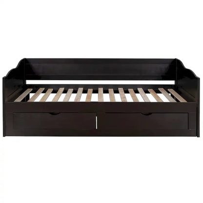 Daybed with Trundle Bed and Storage Drawers