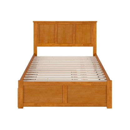 Madison Platform Bed with Footboard and Twin Trundle
