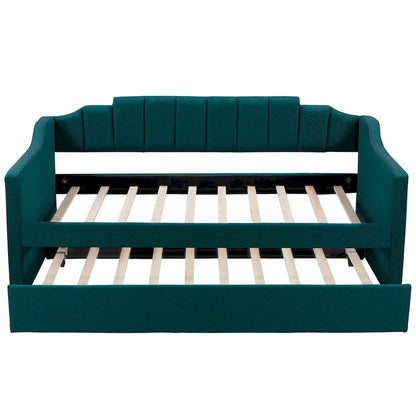 Nestfair Upholstered Twin Daybed with Trundle