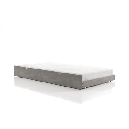 Hily Transitional Grey Twin Solid Wood Trundle by Furniture of America