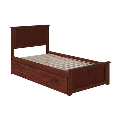 Madison Platform Bed with Matching Footboard and Twin Trundle