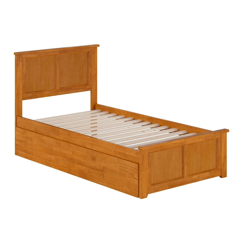 Madison Platform Bed with Matching Footboard and Twin Trundle