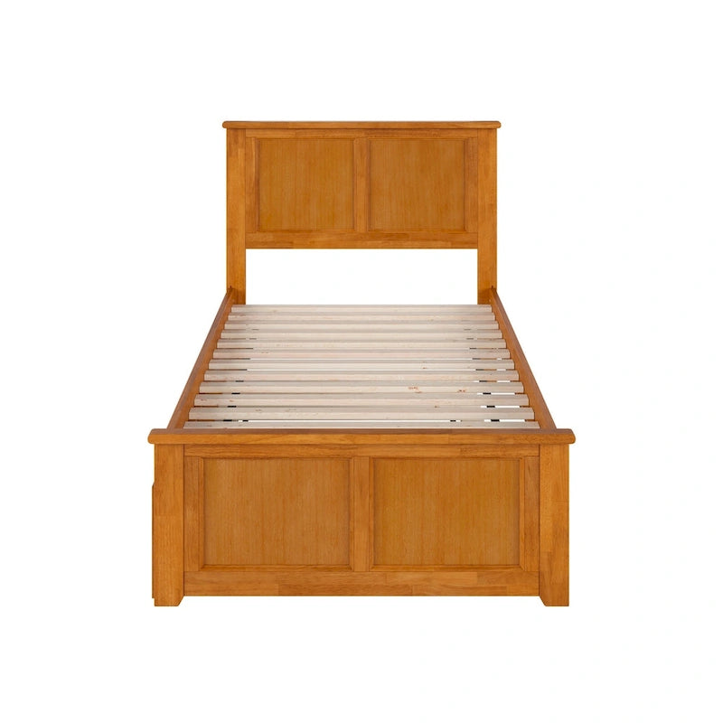 Madison Platform Bed with Matching Footboard and Twin Trundle