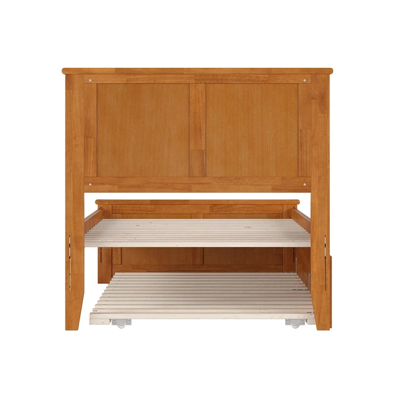 Madison Platform Bed with Matching Footboard and Twin Trundle