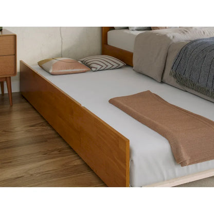 Madison Platform Bed with Matching Footboard and Twin Trundle