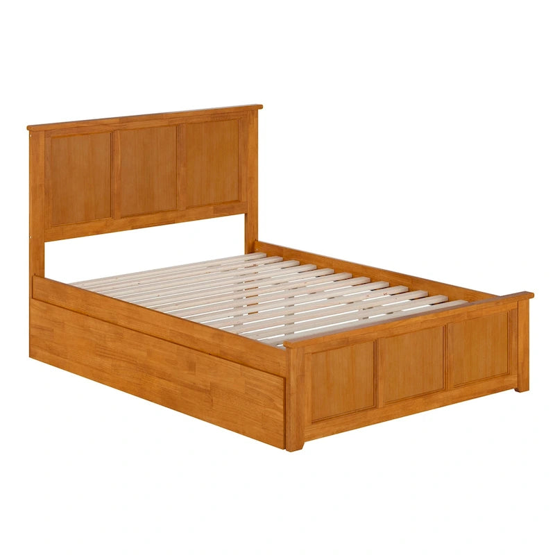Madison Platform Bed with Matching Footboard and Twin Trundle