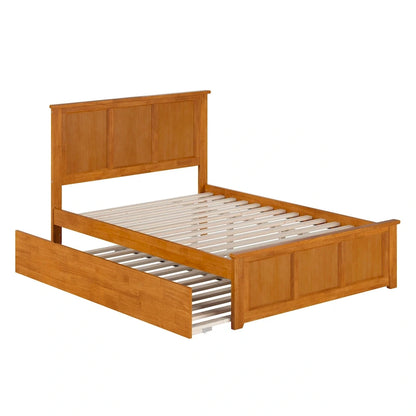 Madison Platform Bed with Matching Footboard and Twin Trundle
