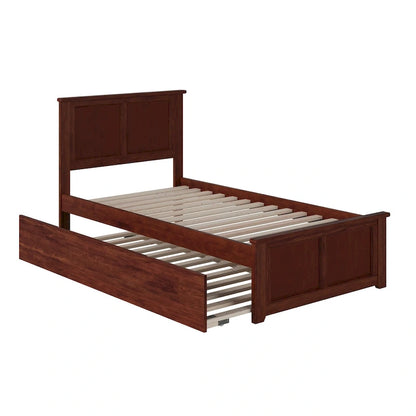 Madison Platform Bed with Matching Footboard and Twin Trundle