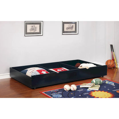 Bays Transitional Twin Wood Underbed Trundle with Casters by Furniture of America