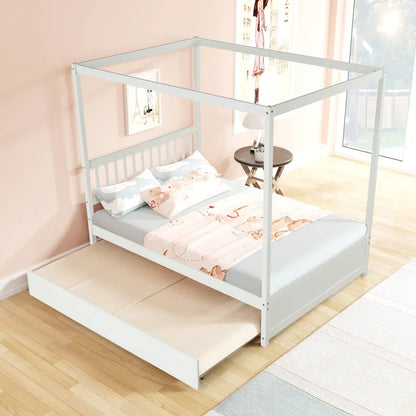 Full bed with twin trundle