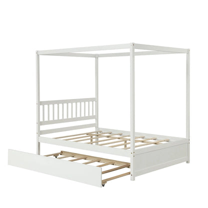 Full bed with twin trundle