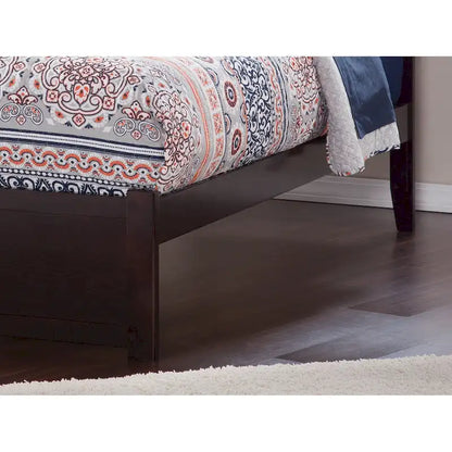 AFI Madison Full Size Platform Bed with Footboard & Full Trundle