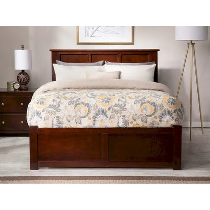 AFI Madison Full Size Platform Bed with Footboard & Full Trundle