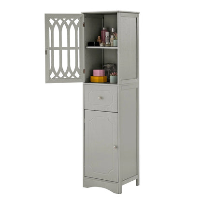 Bathroom Cabinet with Drawer and Doors