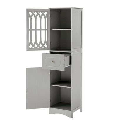 Bathroom Cabinet with Drawer and Doors