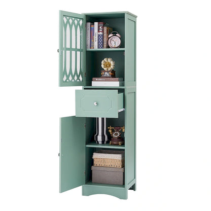 Bathroom Cabinet with Drawer and Doors