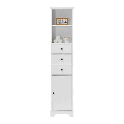 Freestanding Bathroom Storage Cabinet with 3 Drawers and Adjustable Shelf
