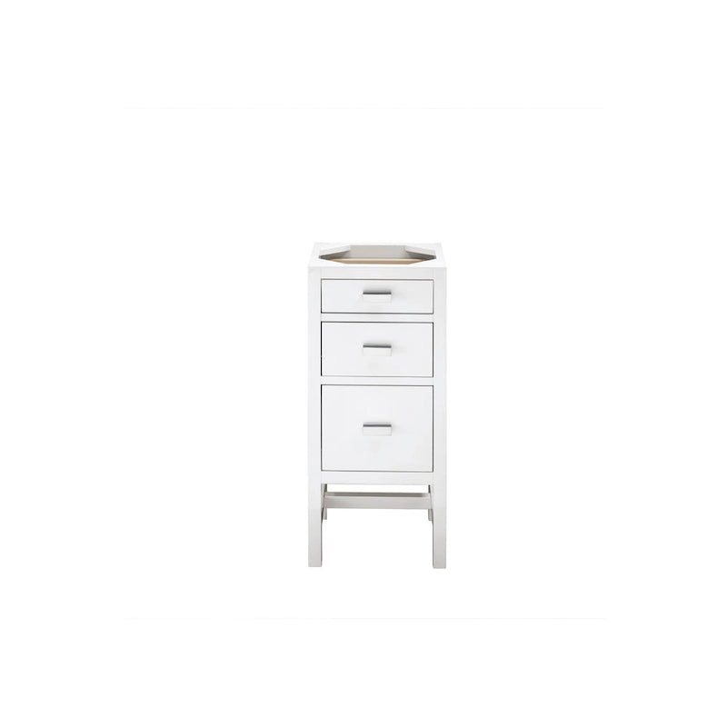 James Martin Vanities Addison 15 Base Cabinet w/ Drawers, Glossy White