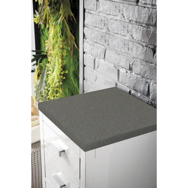 James Martin Vanities Addison 15 Base Cabinet w/ Drawers, Glossy White