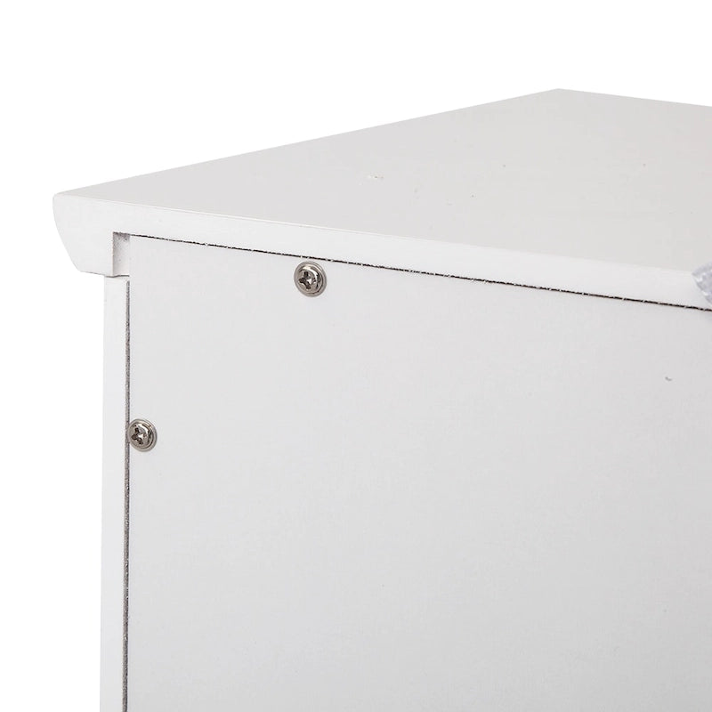 32FCH 4 Drawers bathroom ark Storage Cabinet white
