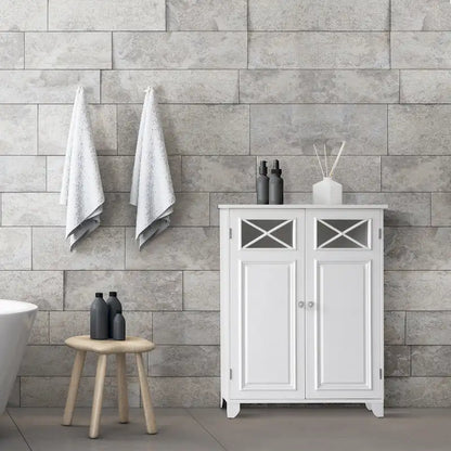 Teamson Home Dawson Freestanding Two-Door Floor Accent Cabinet
