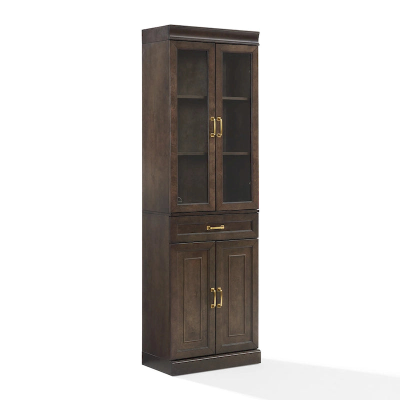 Crosley Stanton Glass Door Kitchen Storage Pantry Cabinet