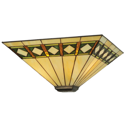 Meyda Tiffany 17 Square Diamond Band Mission Replacement Shade