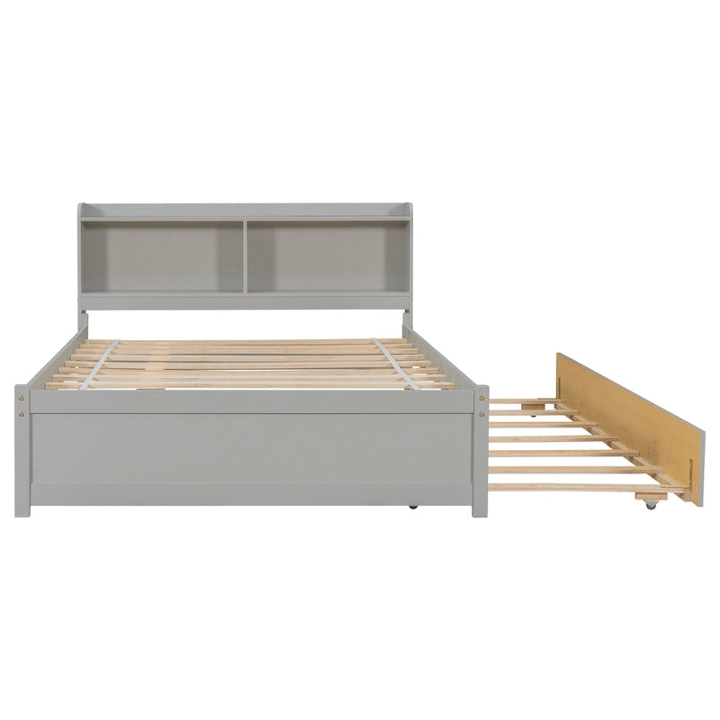 Full Bed with Trundle Bookcase