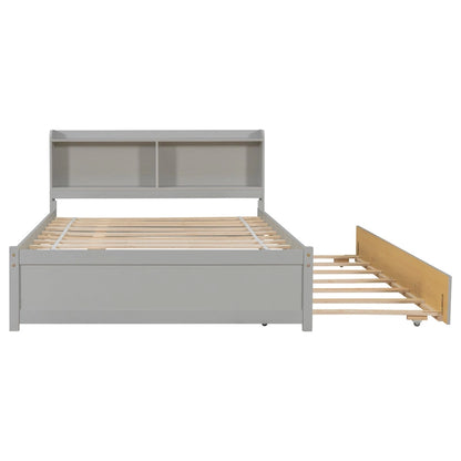 Full Bed with Trundle Bookcase