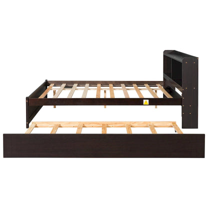 Full Bed with Trundle Bookcase