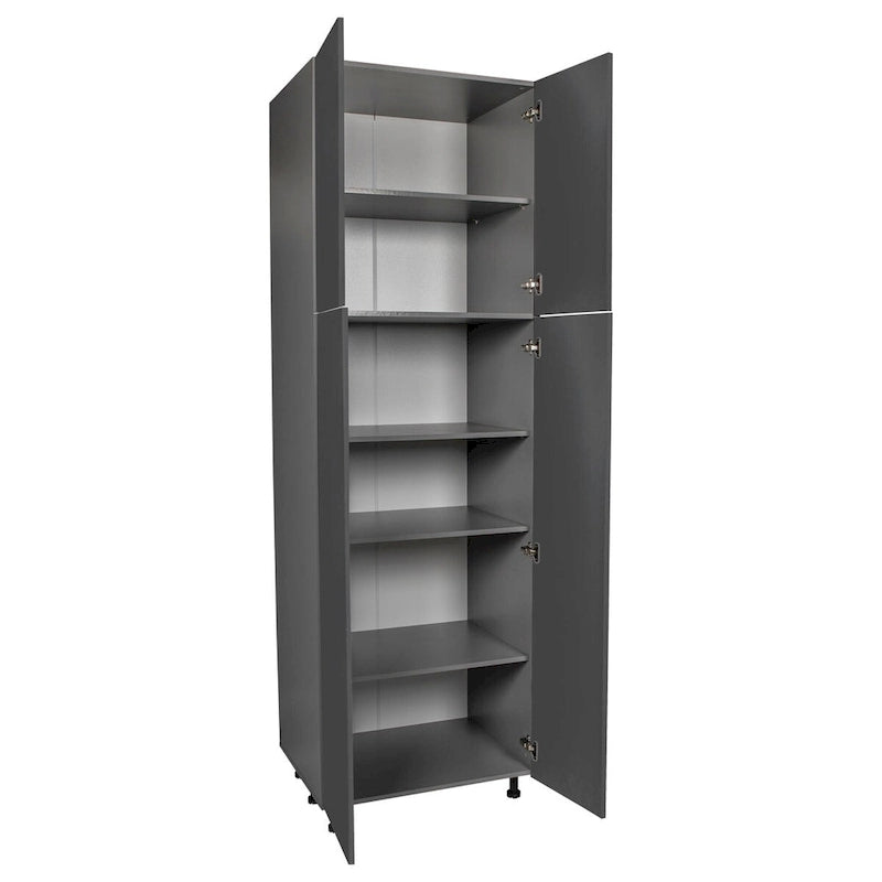 24 x 90 Utility Cabinet-Four Door-Grey - 24 x 90 x 23 3/8