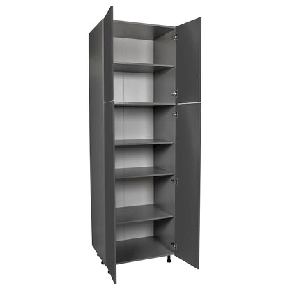 24 x 90 Utility Cabinet-Four Door-Grey - 24 x 90 x 23 3/8