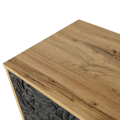 Carved Symmetrical Design Door Sideboards