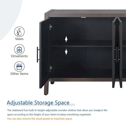4 Door Wooden Twill Sideboard
