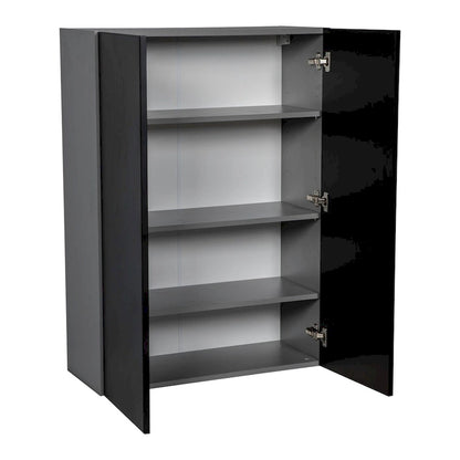24 x 42 Wall Cabinet-Double Door-Grey - 24 x 42 x 12