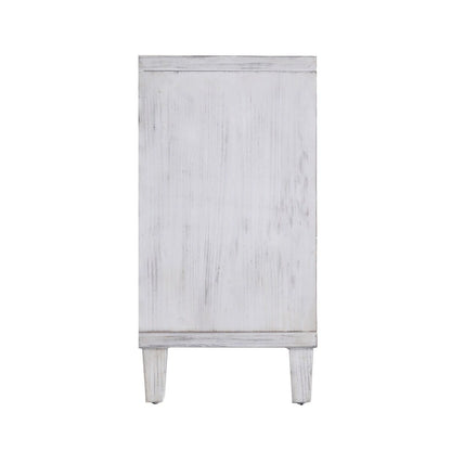 Accent Cabinet 4 Door Wooden Cabinet Sideboard Buffet Server Cabinet - N/A