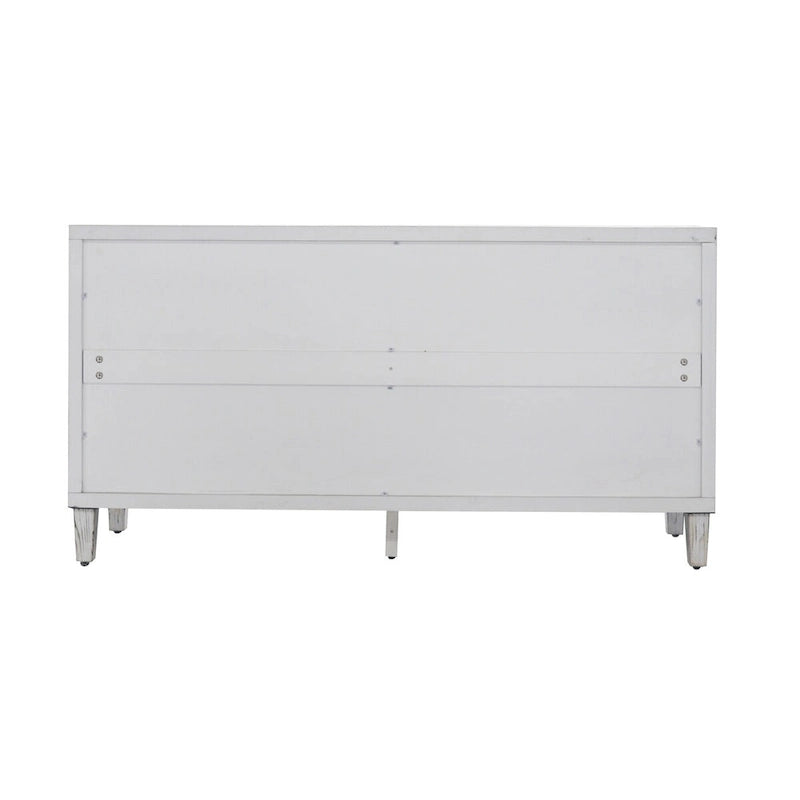 Accent Cabinet 4 Door Wooden Cabinet Sideboard Buffet Server Cabinet - N/A
