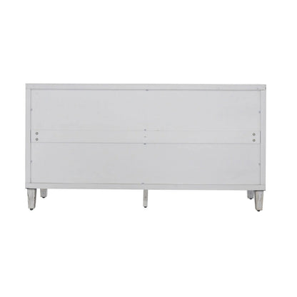Accent Cabinet 4 Door Wooden Cabinet Sideboard Buffet Server Cabinet - N/A